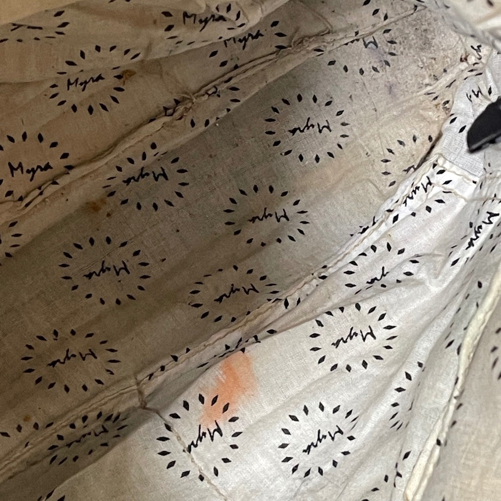 Myra Bag Distressed Brown Leather Satchel - Picture 11 of 12